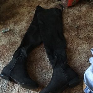 Women's size 5 thigh high boots (black)